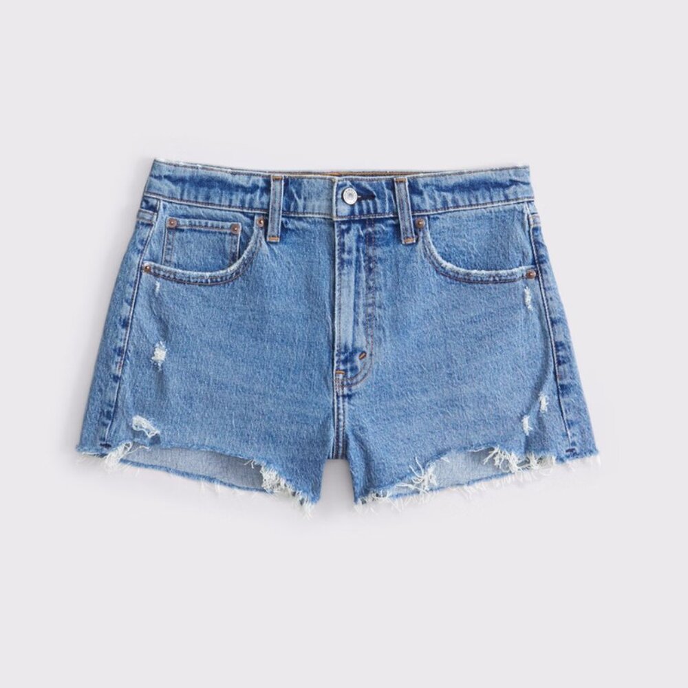 Abercrombie Curve Love High Rise Mom Shorts